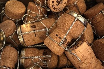 champagnekurken met capsule en muselet